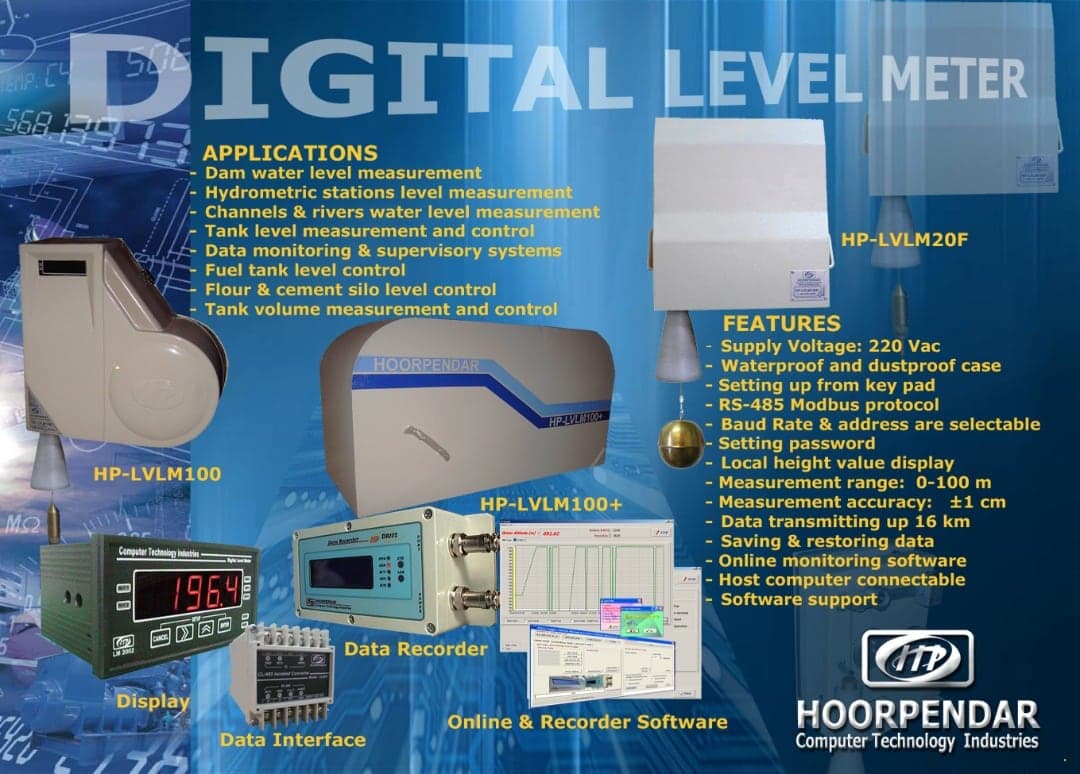 HP-LVLM digital level meters catalogue sheet